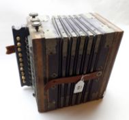 Empress Accordeon made in Germany with central paper covered bellows
