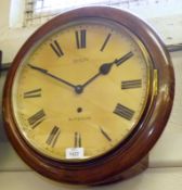 An early 20th Century Walnut Cased Dial Timepiece, the plain moulded and quartered surround to a