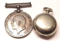 A British War Medal (1914-1918), awarded to “27115 Pte. J. C. Catton. BEDF.R.”; together with a