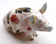 A Royal Crown Derby Moneybox “Prudence” (pre-release of 500 for Peter Jones of Wakefield), 4 ½” high