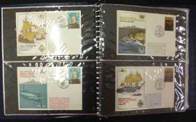 Three Albums, Collection Royal Navy Commemorative Covers