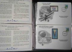 Danbury Mint WWII 50th Anniversary Cover Collection in three Special Albums, circa 300 Covers,
