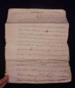 A Manuscript Document circa 1693, relating to a Richard Standish, possibly of Lancashire, 17 MS