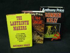ANTHONY PRICE (3 ttls): THE LABYRINTH MAKERS, 1970, 1st edn, orig cl, d/w + GUNNER KELLY, 1983, orig