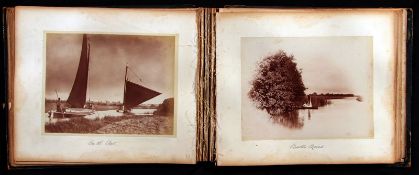 A late Victorian Photograph Album of Norfolk and Suffolk, circa 1890, containing 30+ albumen print