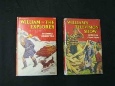 RICHMAL CROMPTON (2 ttls): WILLIAM’S TELEVISION SHOW, 1958, 1st edn, orig cl, d/w; WILLIAM THE