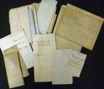 A Packet: 15+ vell and other Indentures and Documents circa 1765-1905, some relating to York and