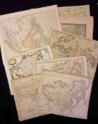 A Packet: ten assorted Asia Maps