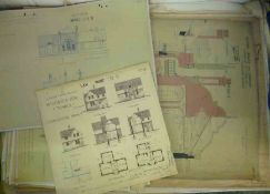 Circa fifty-five Architectural Drawings of Schools circa 1890-1910, relating to Lambeth area of
