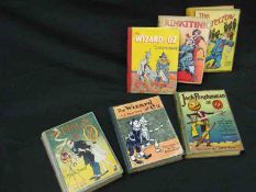 LYMAN FRANK BAUM, 5 ttls: THE NEW WIZARD OF OZ, ill W W Denslow, Indianapolis, Bob-Merrill, 1903,