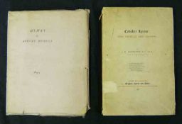 ROBERT BRIDGES: POEMS, Oxford, Henry Daniel [1899], (150) numbered, orig ptd wraps, worn and chipped