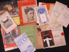 One Box: assorted Theatre Programmes and assorted mainly Theatrical Ephemera