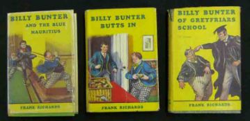 FRANK RICHARDS (3 ttls): BILLY BUNTER OF GREYFRIARS SCHOOL, 1947, 1st edn, orig cl, d/w; BILLY
