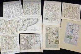 A Packet: fourteen assorted UK Maps, mainly roads