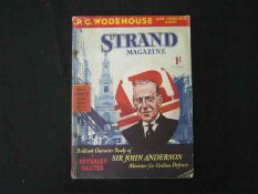 THE STRAND MAGAZINE, September 1939, vol 27, No 585, includes P G WODEHOUSE COMPLETE STORY, “The
