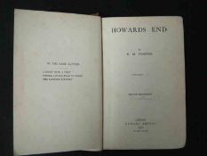 E M FORSTER: HOWARDS END, 1910, 1st edn, 2nd impress, 12pp advts at end, orig cl gt