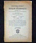 PROF DR SIGM FREUD: INTERNATIONALE ZEITSCHRIFT FUR ARZTLICHE PSYCHOANALYSE, 1913, orig ptd paper