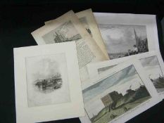 A Packet: assorted Norfolk Prints, mainly 19th Century or earlier