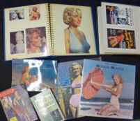 One Box: Marilyn Monroe Ephemera, including three Albums containing assorted magazine cuttings,