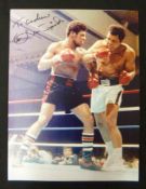 Leon Spinks, Autographed Photograph, Muhammad Ali, World Heavyweight Bout, approx 16” x 12”