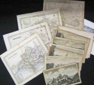 A Packet: four assorted Dorset Maps + eighteen Prints