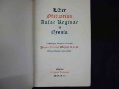 J R MAGRATH: LIEBER OBITUARIUS AULAY REGINAE IN ORONIA, Oxford 1910, orig vell gt, teg, lacks ties