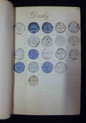 GB Album: Small collection Victorian, mainly circular postmarks, cut from envelopes and stamps