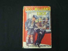 RICHMAL CROMPTON: JUST WILLIAM’S LUCK, 1948, 1st edn, orig cl gt, d/w