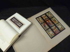 FRIDTJOF ZSCHOKKE: MEDIEVAL STAINED GLASS OF SWITZERLAND, 1947, orig cardboard wraps, d/w + LAWRENCE