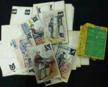 TRADESMEN AND THEIR EMBLEMS, 48 cards (of which 8 are hand col’d), circa 1860 + GAMES OF