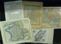 A Packet: thirty-four assorted Europe Maps