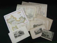 A Packet: six assorted Berkshire Maps + fifteen Prints