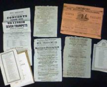 A Packet: assorted Ephemera including five Theatre Playbills circa 1807-1870, including MARRIAGE