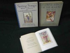 CICELY MARY BARKER (3 ttls): FLOWER SONGS OF THE SEASONS, Blackie, nd, inscription dated 1932, 12