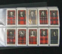 An Album: Mitchell Cigarette Card part sets including Clan Tartans 1927, A Series (42 of 50) 2nd