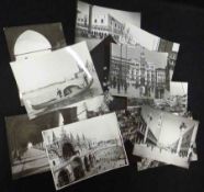 A Packet containing circa twenty-five monochrome photographs circa 1930s, mainly depicting Venice,