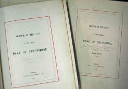 [SIR AUGUSTUS CLIFFORD]: A SKETCH OF THE LIFE OF THE SIXTH DUKE OF DEVONSHIRE, 1861, 1st edn, old