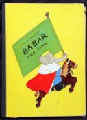 JEAN DE BRUNHOFF: BABAR THE KING, 1936, 1st edn, fo, orig cl bkd pict bds