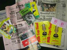 On Box: Collection, Norwich City FC Ephemera, including lge quantity Programmes circa 1970s/1980s,