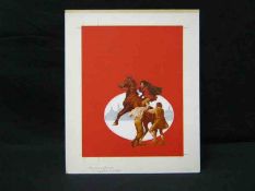 JOAN AIKEN HODGE: RUNAWAY BRIDE, 1978, orig artwork for d/w, approx. 43 ½cm x 36cm