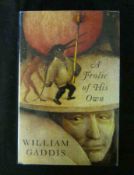 WILLIAM GADDIS: A FROLIC OF HIS OWN, 1994, 1st edn, 1st iss, sigd, orig cl, d/w