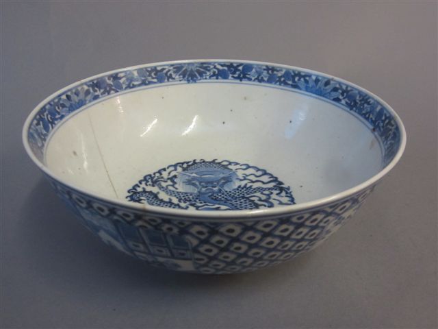 Qty of Blue and white china & sundries sold for charity, Continental Avant garde cloisonné enamel