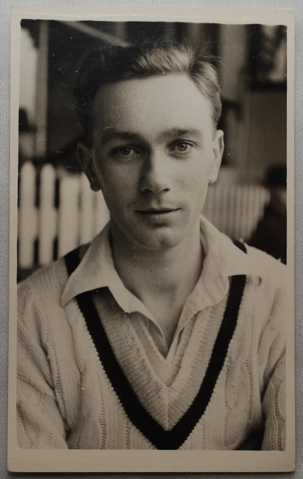 Alan Liddell. Northamptonshire 1952-1955. Excellent mono real photograph plain back postcard of