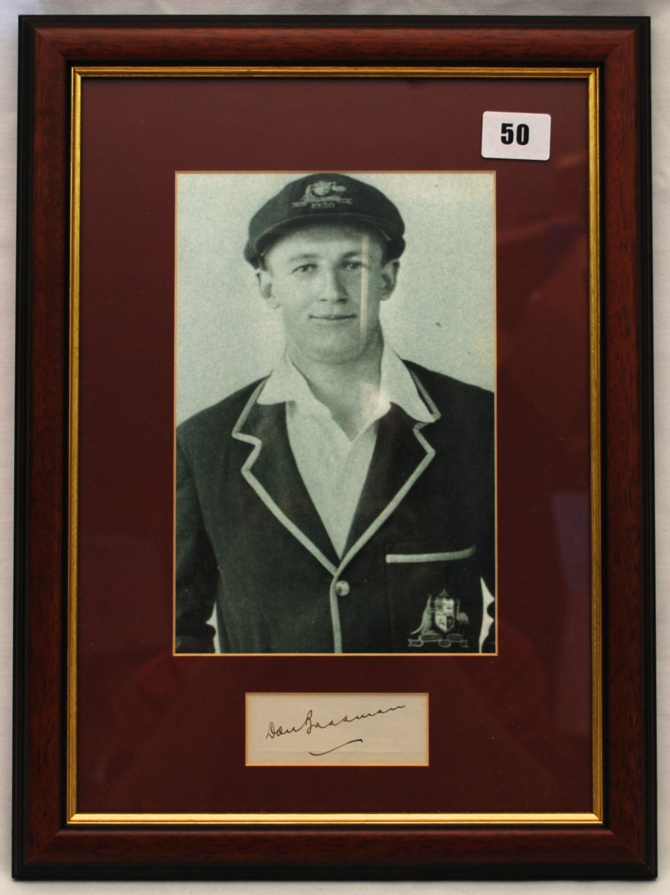 Donald George Bradman. New South Wales, South Australia & Australia 1927-1949. Excellent ink