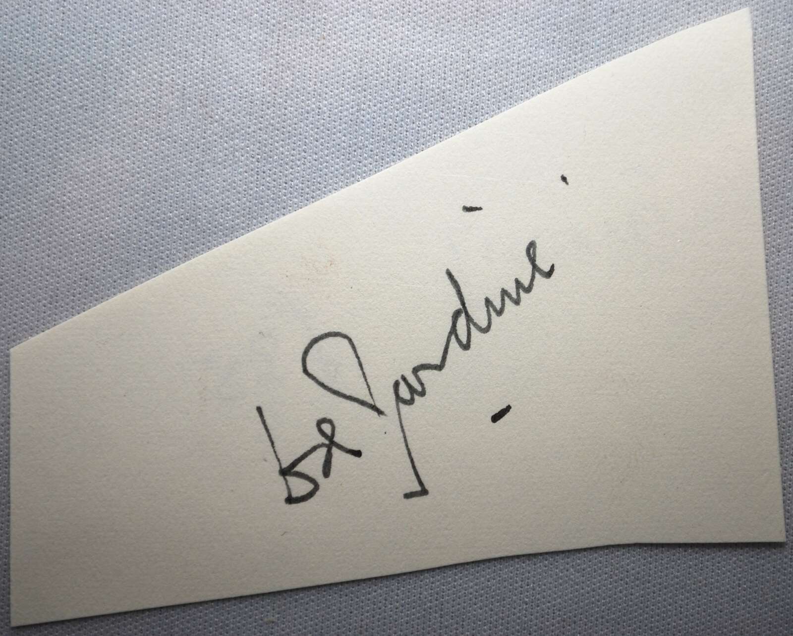 Douglas Robert Jardine. Surrey & England 1921-1933. Ink signature of Jardine on larger irregular