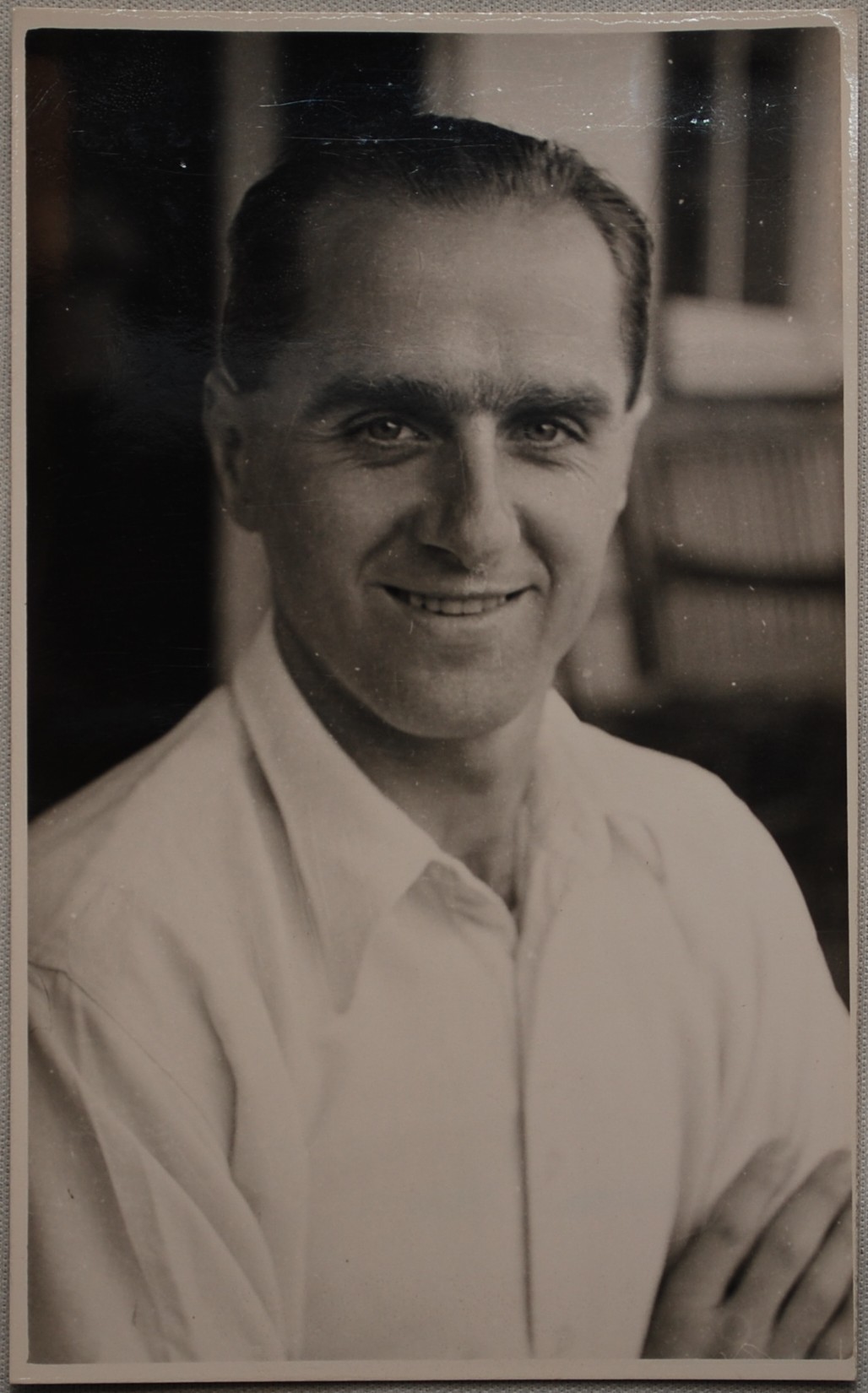 Dennis Brookes. Northamptonshire & England 1934-1959. Mono real photograph plain back postcard of