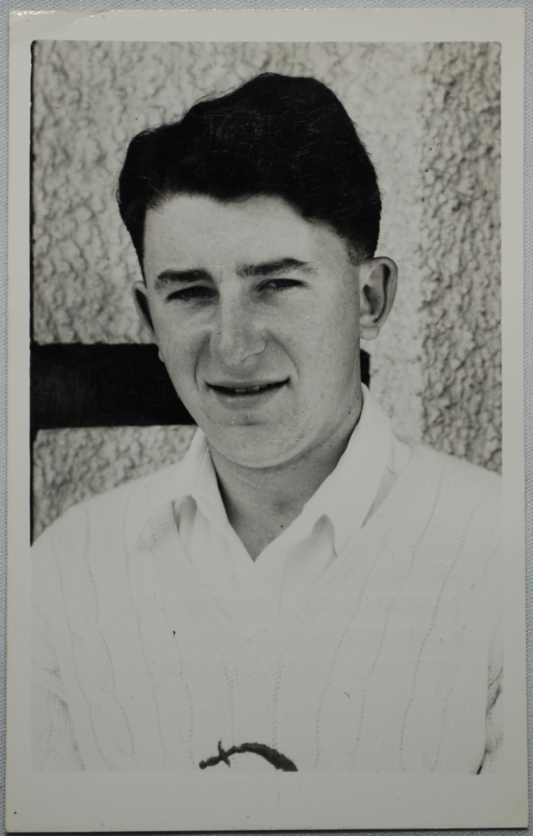 Geoffrey J. Smith. Essex 1955-1966. Mono real photograph plain back postcard of Smith, head and