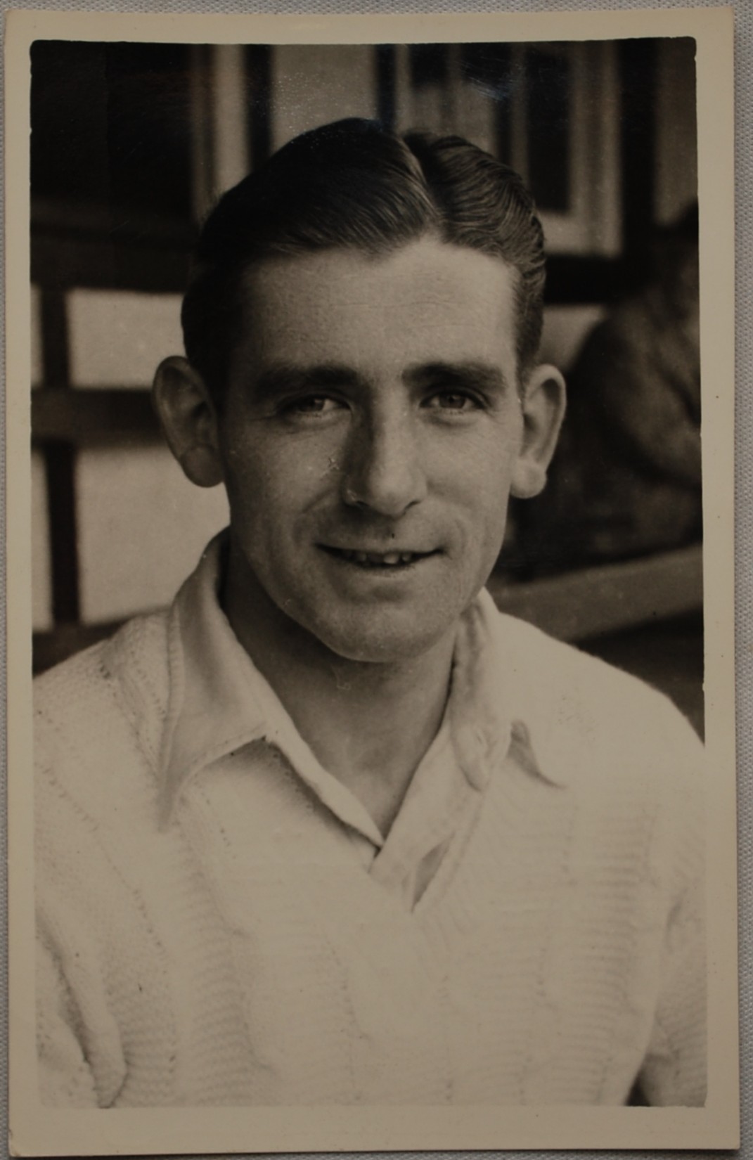 David L. Kitson. Somerset 1952-1954. Mono real photograph plain back postcard of Kitson, head and