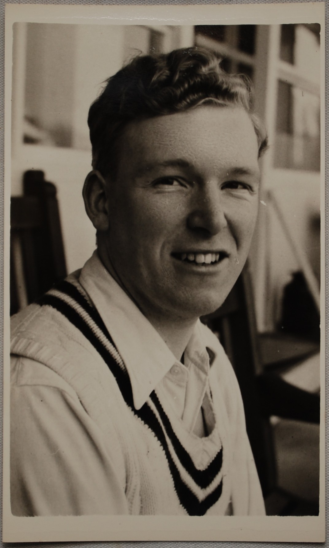 Barry E. Fletcher. Warwickshire 1956-1961. Mono real photograph plain back postcard of Fletcher,