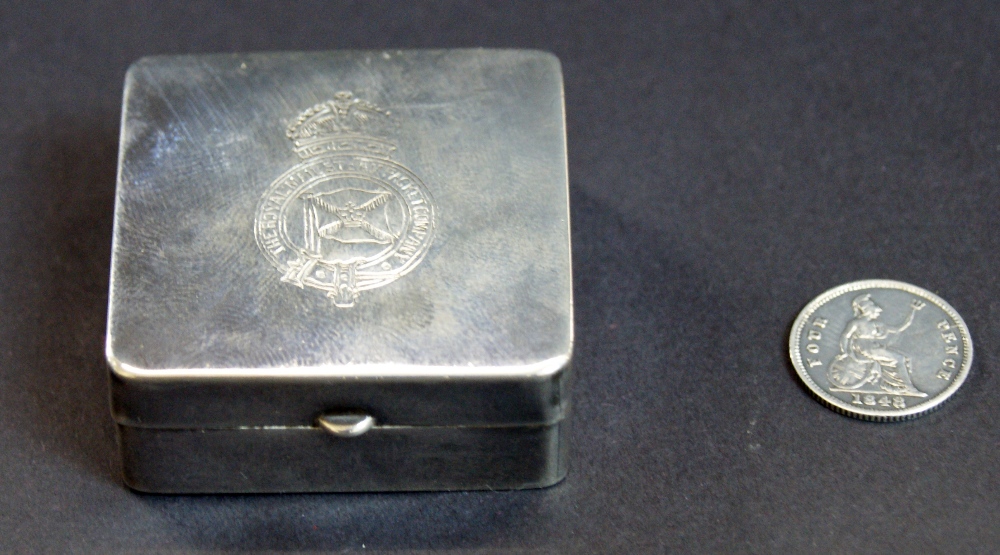 Silver The Royal Mail Steam Packet Company (London assay) 1926, plus 1846 silver four pence in